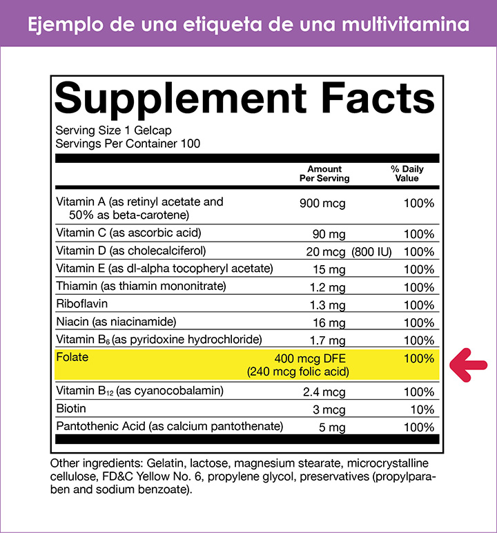 Pharma&Vitamins - Acido fólico 400 mcg por dosis - 400 comprimidos